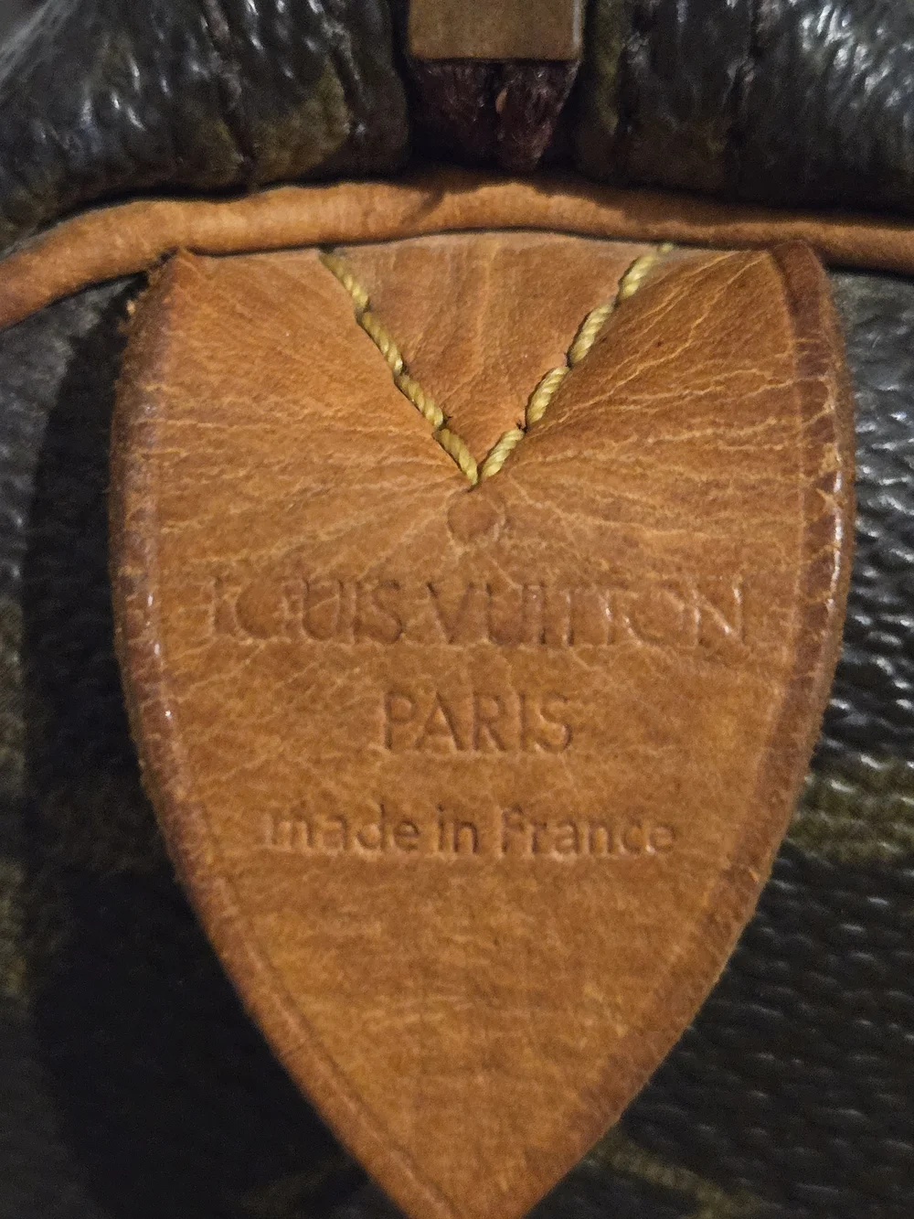 Louis Vuitton Brown Monogram Speedy 25, Made In France November 2003